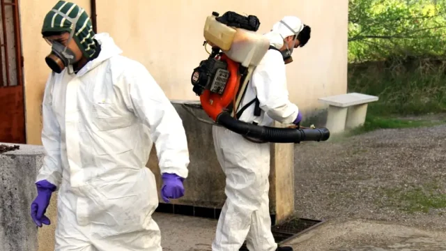 Coronavirus, Compagne de désinfection des blocs pédagogiques, amphithéâtre et laboratoires