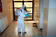 Coronavirus, Compagne de désinfection des blocs pédagogiques, amphithéâtre et laboratoires