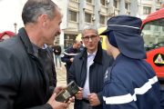 Opération de simulation d'un tremblement de terre