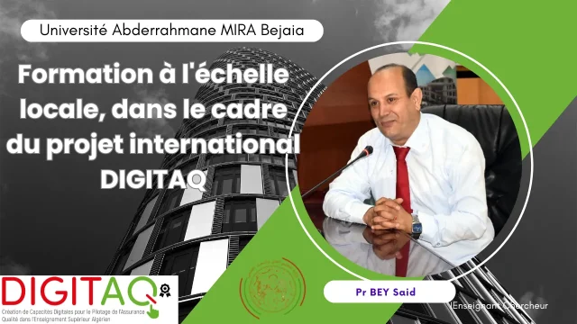 Formations à l’échelle locale, dans le cadre du projet international DIGITAQ . 1ère partie: « La digitalisation des processus »