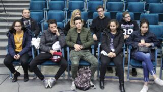 des élèves du lycée "les colombes" attentifs au discours du Pr BENDALI Farida