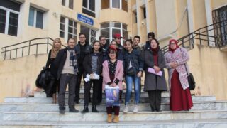 Visite pédagogique des élèves du lycée privé les colombes à l'université Abderrahmane Mira. Béjaia