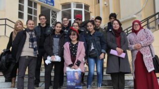 Visite pédagogique des élèves du lycée privé les colombes à l'université Abderrahmane Mira. Béjaia