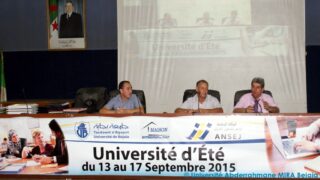 Cérémonie de clôture de de l’université d’été ANSEJ 10 Ceremonie cloture universite ete ANSEJ Universite de Bejaia Maison entrepreunariat 17 Septembre 2015 010
