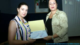 Cérémonie de clôture de de l’université d’été ANSEJ 61 Ceremonie cloture universite ete ANSEJ Universite de Bejaia Maison entrepreunariat 17 Septembre 2015 061