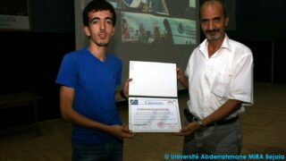 Cérémonie de clôture de de l’université d’été ANSEJ 106 Ceremonie cloture universite ete ANSEJ Universite de Bejaia Maison entrepreunariat 17 Septembre 2015 106