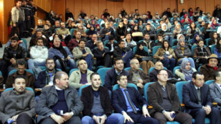 Medailles Fiels Cedric Villani et Ngo Bao Chau Universite Bejaia en Hommage Maurice Audin 08 Decembre 2018 042