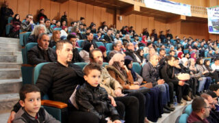 Medailles Fiels Cedric Villani et Ngo Bao Chau Universite Bejaia en Hommage Maurice Audin 08 Decembre 2018 053