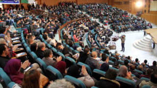 Medailles Fiels Cedric Villani et Ngo Bao Chau Universite Bejaia en Hommage Maurice Audin 08 Decembre 2018 058