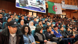 Medailles Fiels Cedric Villani et Ngo Bao Chau Universite Bejaia en Hommage Maurice Audin 08 Decembre 2018 069
