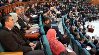 Medailles Fiels Cedric Villani et Ngo Bao Chau Universite Bejaia en Hommage Maurice Audin 08 Decembre 2018 070