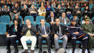 Medailles Fiels Cedric Villani et Ngo Bao Chau Universite Bejaia en Hommage Maurice Audin 08 Decembre 2018 077