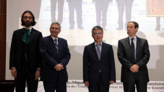 Medailles Fiels Cedric Villani et Ngo Bao Chau Universite Bejaia en Hommage Maurice Audin 08 Decembre 2018 215