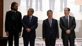 Medailles Fiels Cedric Villani et Ngo Bao Chau Universite Bejaia en Hommage Maurice Audin 08 Decembre 2018 217