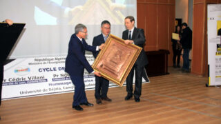 Medailles Fiels Cedric Villani et Ngo Bao Chau Universite Bejaia en Hommage Maurice Audin 08 Decembre 2018 239