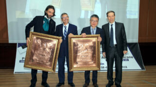 Medailles Fiels Cedric Villani et Ngo Bao Chau Universite Bejaia en Hommage Maurice Audin 08 Decembre 2018 244