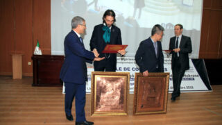 Medailles Fiels Cedric Villani et Ngo Bao Chau Universite Bejaia en Hommage Maurice Audin 08 Decembre 2018 249