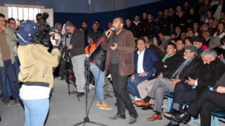 Conference M BOUCHACHI Mustapha Universite Bejaia Situation Politique Perspectives 6 Avril 2019 026