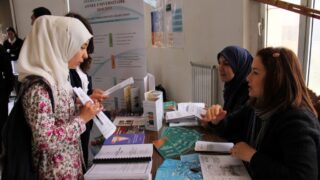 Portes ouvertes au lyceens Universite A MIRA Bejaia 11 12 Avril 2018 007