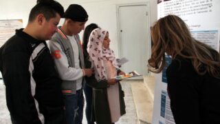 Portes ouvertes au lyceens Universite A MIRA Bejaia 11 12 Avril 2018 011