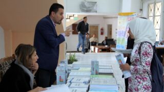 Portes ouvertes au lyceens Universite A MIRA Bejaia 11 12 Avril 2018 026