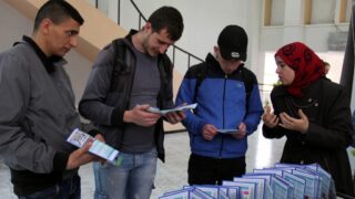 Portes ouvertes au lyceens Universite A MIRA Bejaia 11 12 Avril 2018 040