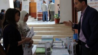 Portes ouvertes au lyceens Universite A MIRA Bejaia 11 12 Avril 2018 043