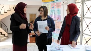 Portes ouvertes au lyceens Universite A MIRA Bejaia 11 12 Avril 2018 049