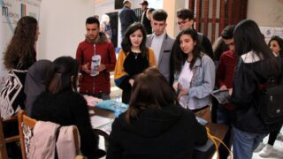 Portes ouvertes au lyceens Universite A MIRA Bejaia 11 12 Avril 2018 064