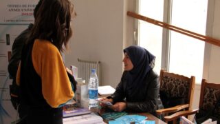 Portes ouvertes au lyceens Universite A MIRA Bejaia 11 12 Avril 2018 091