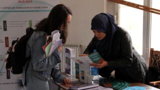 Portes ouvertes au lyceens Universite A MIRA Bejaia 11 12 Avril 2018 093