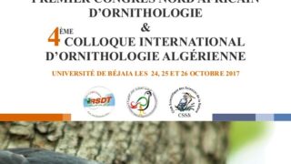 Premier Congres Nord Africain d Ornithologie Universite Bejaia 24 25 26 Oct 2017 Poster