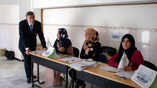 Visite du ministre des finance M. BENKHALFA Abderrahmane à l'université de Bejaia. 282 Visite du ministre des finance BENKHALFA Abderrahmane a l universite de Bejaia 08 Mai 2016 03
