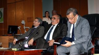 Visite du ministre des finance M. BENKHALFA Abderrahmane à l'université de Bejaia. 160 Visite du ministre des finance BENKHALFA Abderrahmane a l universite de Bejaia 08 Mai 2016 125