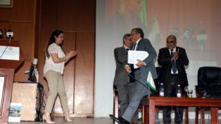 Visite du ministre des finance M. BENKHALFA Abderrahmane à l'université de Bejaia. 151 Visite du ministre des finance BENKHALFA Abderrahmane a l universite de Bejaia 08 Mai 2016 134