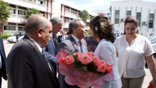 Visite du ministre des finance M. BENKHALFA Abderrahmane à l'université de Bejaia. 241 Visite du ministre des finance BENKHALFA Abderrahmane a l universite de Bejaia 08 Mai 2016 44