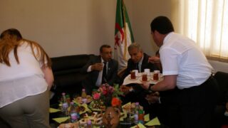 Visite du ministre des finance M. BENKHALFA Abderrahmane à l'université de Bejaia. 215 Visite du ministre des finance BENKHALFA Abderrahmane a l universite de Bejaia 08 Mai 2016 70