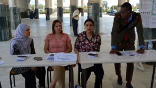 Compagne sensibilisation B organisee Association Protection Orientation Consommateur Environnement APOCE Universite Bejaia 23 0 20