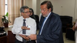 Visite ambassadeur Espagne en Algerie Fernando Moran a universite A MIRA Bejaia 03 juillet 2019 201