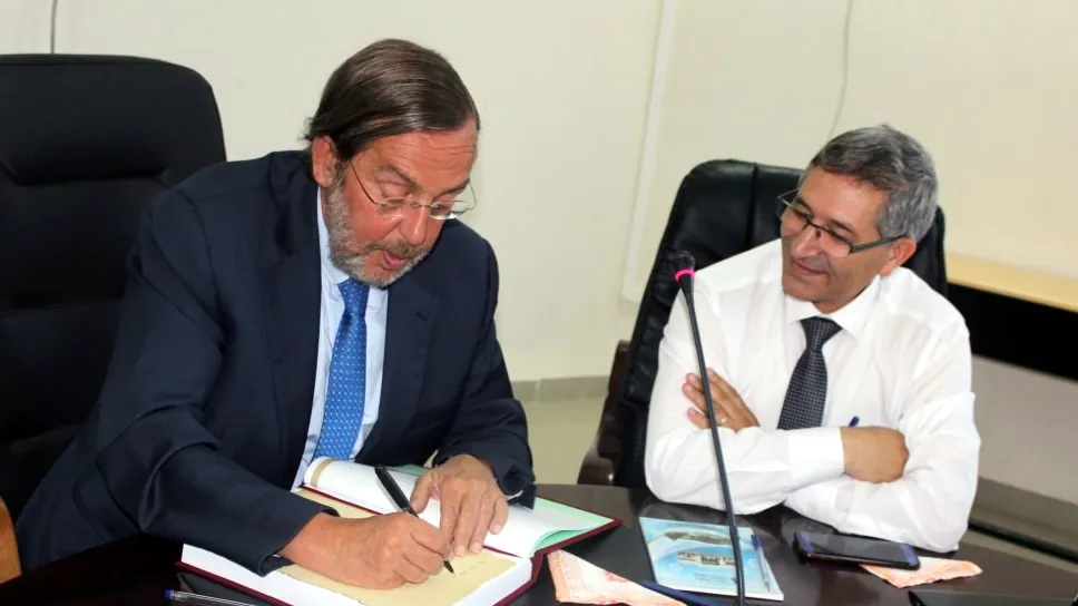 Visite de ambassadeur d’Espagne en Algérie, M. Fernando Moràn à l'université A-MIRA Bejaia le 03 juillet 2019
