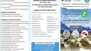2eme seminaire scientifique de l agriculture L elevage caprin en Algerie Univ Bejaia 26 09 19 programme1