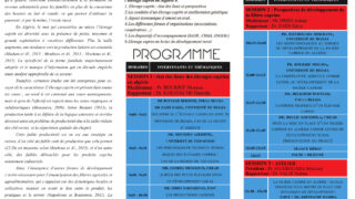 2eme seminaire scientifique de l agriculture L elevage caprin en Algerie Univ Bejaia 26 09 19 programme2