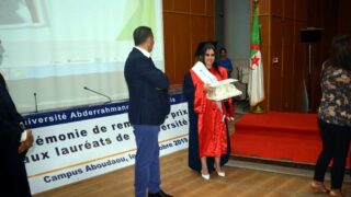 Ceremonie de remise des prix aux laureats 2019 Universite de Bejaia 21 Oct 2019 096
