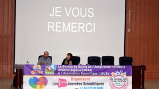 Les 1eres journees scientifiques de l AUTISME ANAA UBe Universite de Bejaia 21 22 dec 2019 20