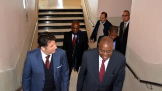 Visite Ambassadeur Zimbabwe a l universite de Bejaia Algerie Campus Aboudaou le 29 janvier 2019 002