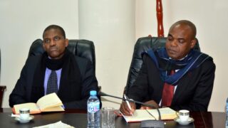 Visite Ambassadeur Zimbabwe a l universite de Bejaia Algerie Campus Aboudaou le 29 janvier 2019 012
