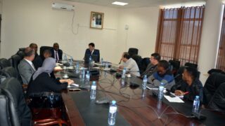 Visite Ambassadeur Zimbabwe a l universite de Bejaia Algerie Campus Aboudaou le 29 janvier 2019 024