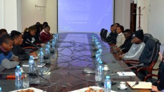 Visite Ambassadeur Zimbabwe a l universite de Bejaia Algerie Campus Aboudaou le 29 janvier 2019 031