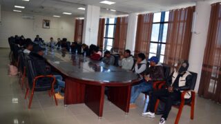 Visite Ambassadeur Zimbabwe a l universite de Bejaia Algerie Campus Aboudaou le 29 janvier 2019 046