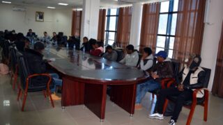 Visite Ambassadeur Zimbabwe a l universite de Bejaia Algerie Campus Aboudaou le 29 janvier 2019 047